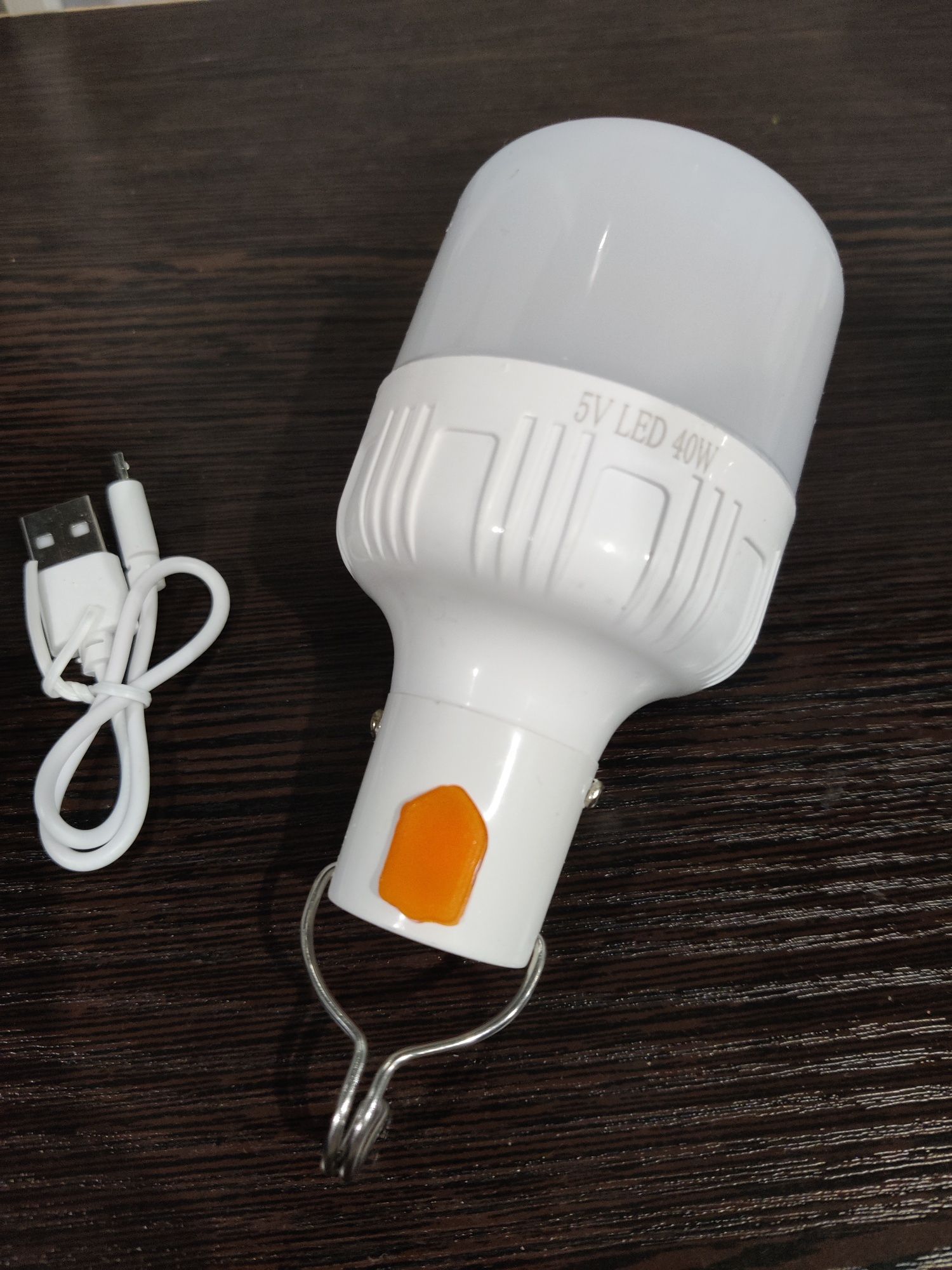 Лампа, ліхтар, світлодіодний світильник Led 40w із USB зарядкою