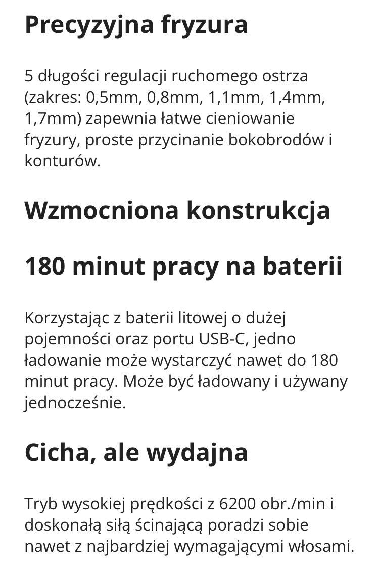 Maszynka do włosów Xiaomi Hair Clipper