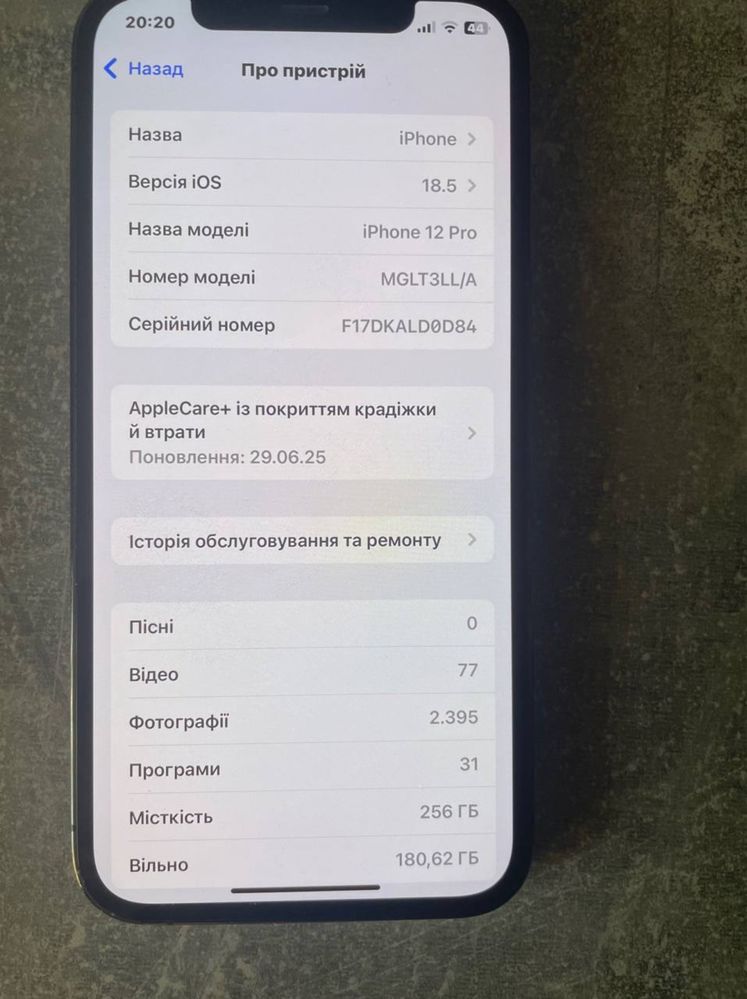 Iphone 12PRO 256GB grafit