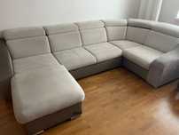 Sofa z funkcją spania z szezlongiem