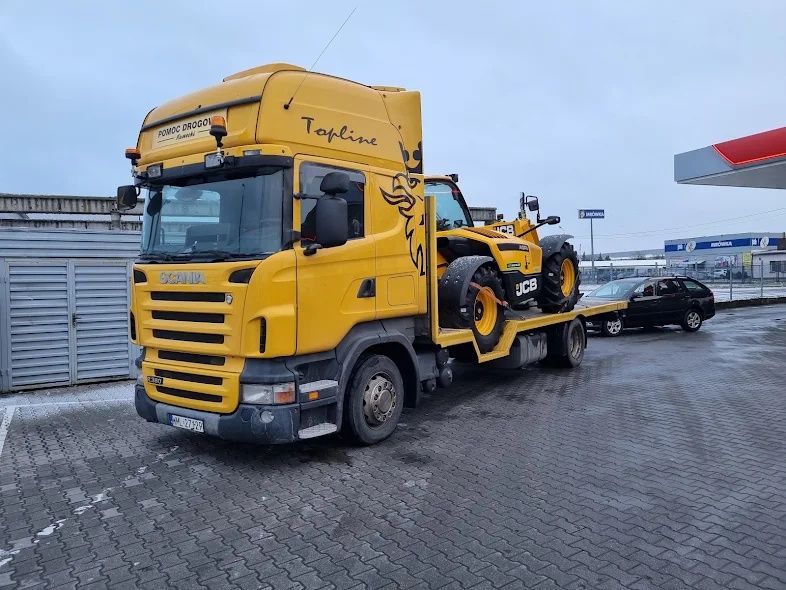 Transport  niskopodwozie maszyn rolniczych budowlanych łodzi itp