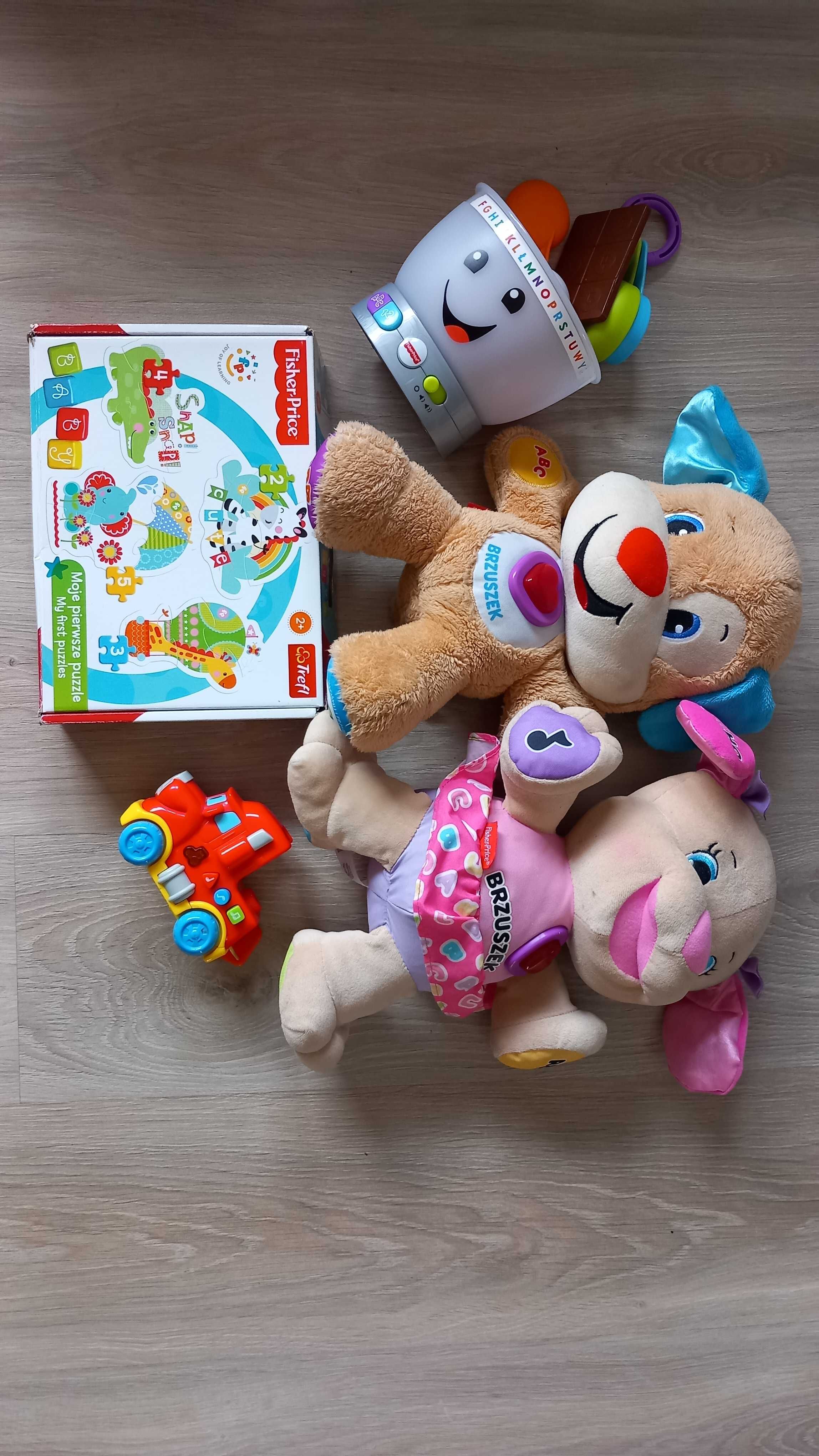 Zestaw fisher price szczeniaczek siostra puzzle mikser