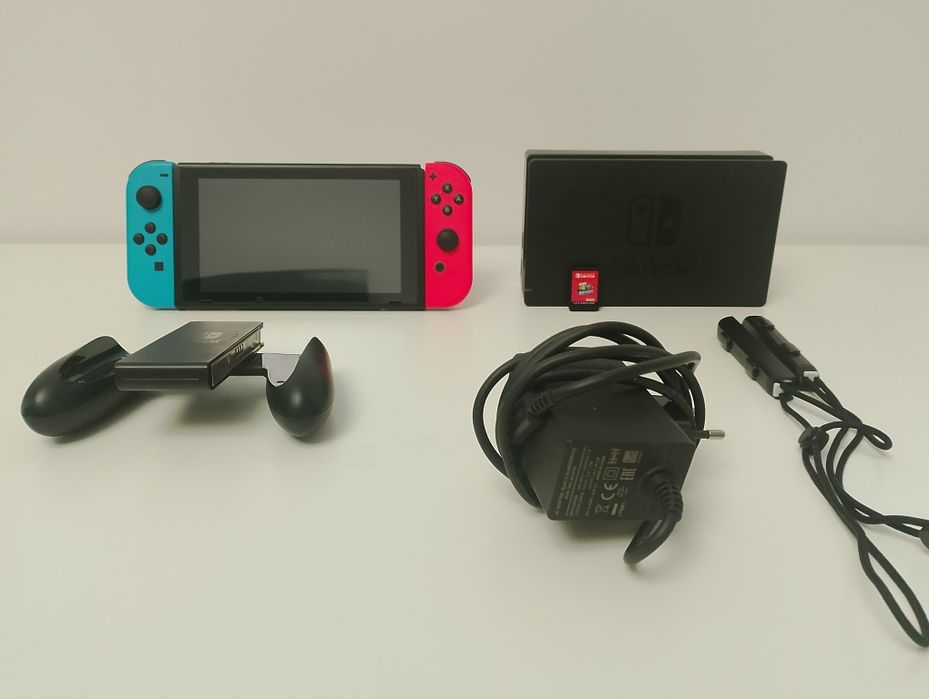 Nintendo switch v2 + gra cały zestaw