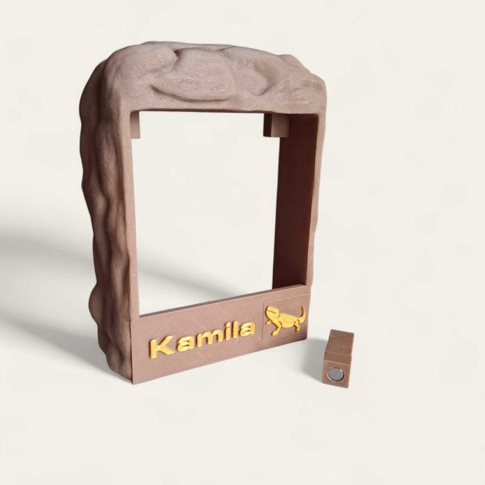 Karmnik magnetyczny do terrarium, karmnik dla gadów, agama, kameleon