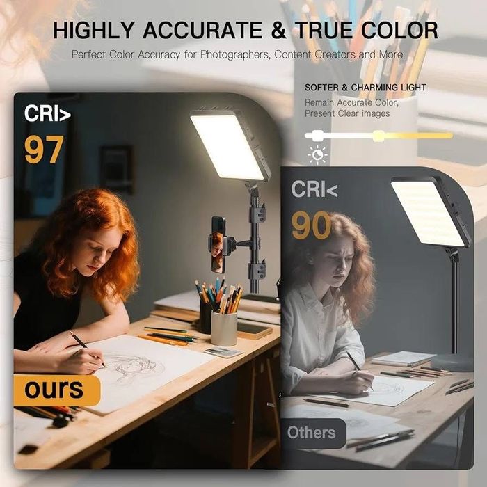 zestaw dwóch lamp wideo LED,