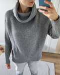 Sweter golf Reserved roz. L/40 szary splot