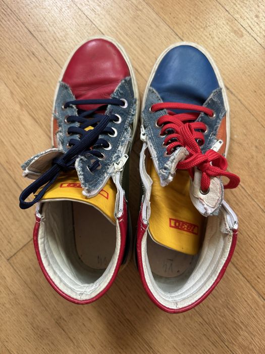 Кожанные мужские красовки.