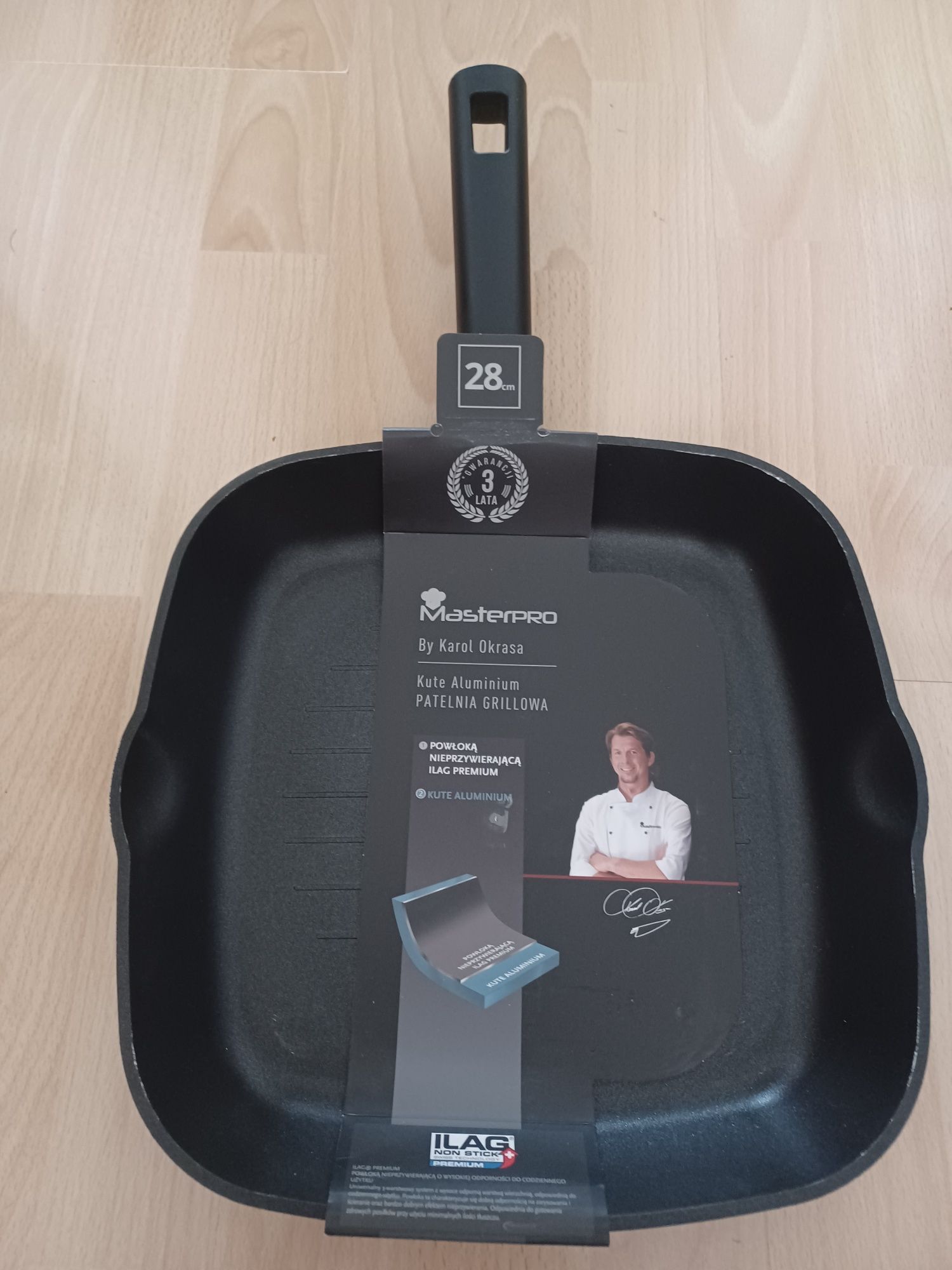 Patelnia grillowa MasterPRO 28cm