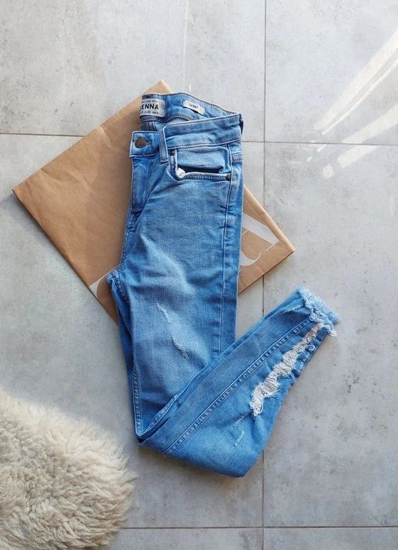 Jeansy spodnie jeansowe rurki skinny Jenna New Look S 36