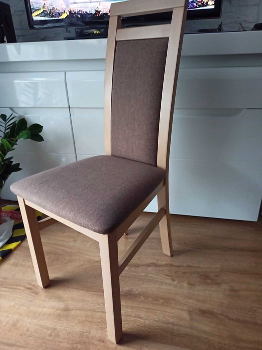 Stół rozkładany Bryk 140/180x80 dąb sonoma oraz 4 krzesła