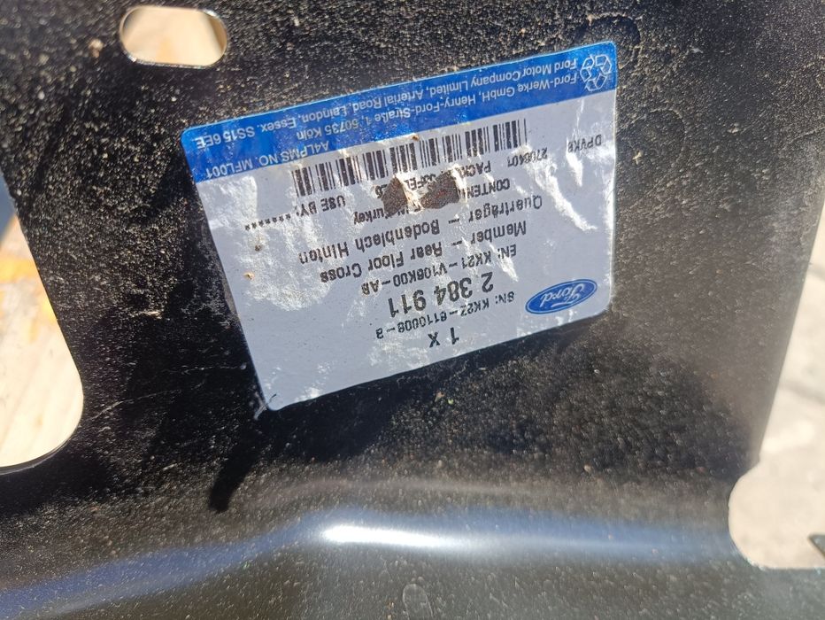 Ford Transit custom kk21 pas tył tylny zamknięcie podłogi orginał