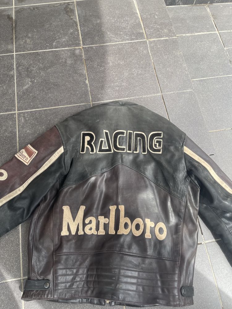Кожаная/гоночная курточка marlboro
