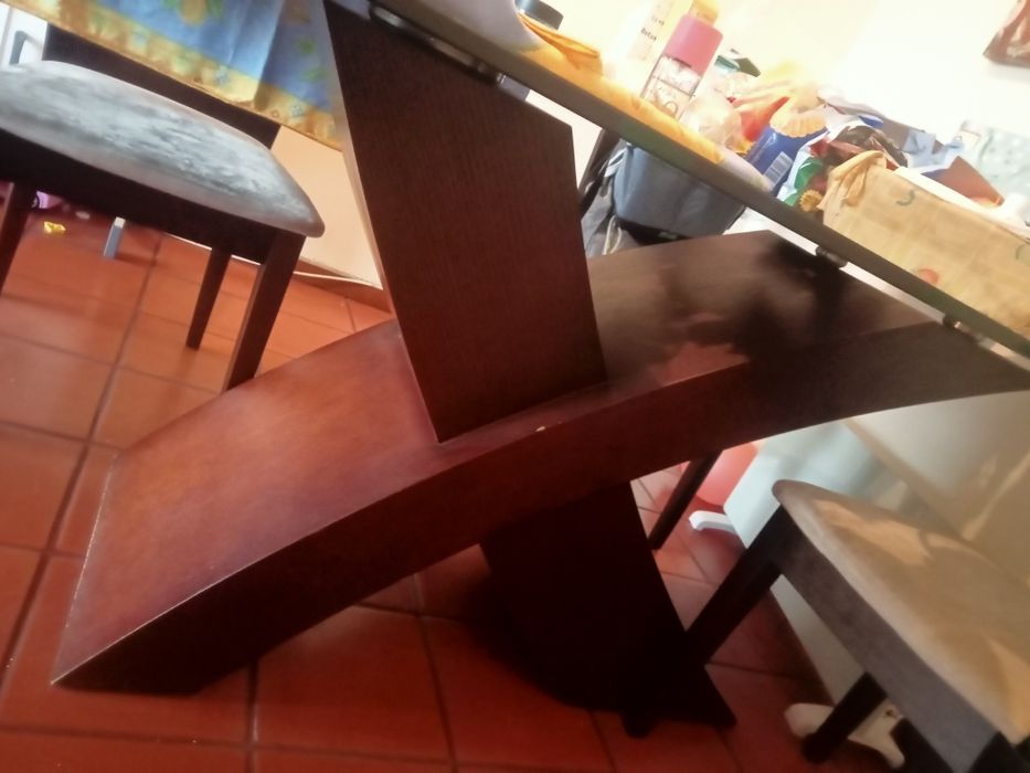 Mesa vidro jantar