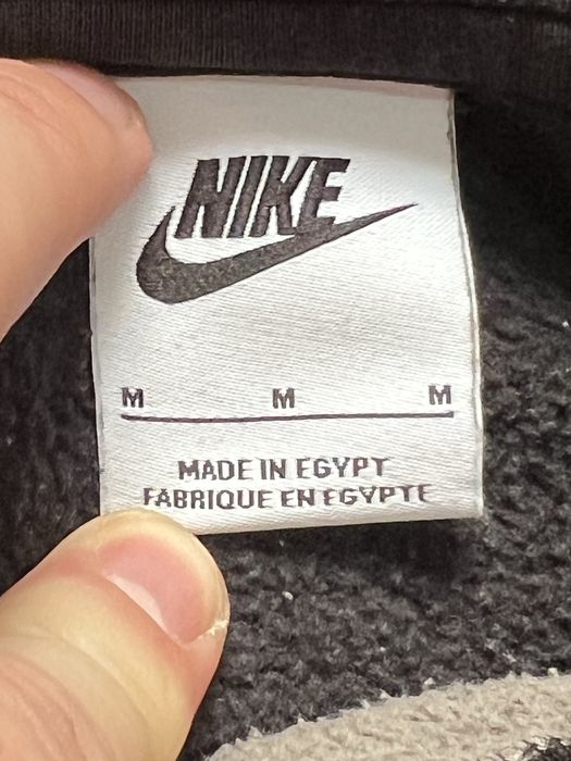 NIKE (M) Rare Two Tone Hoodie мужское худи на флисе оригинал двухцветн