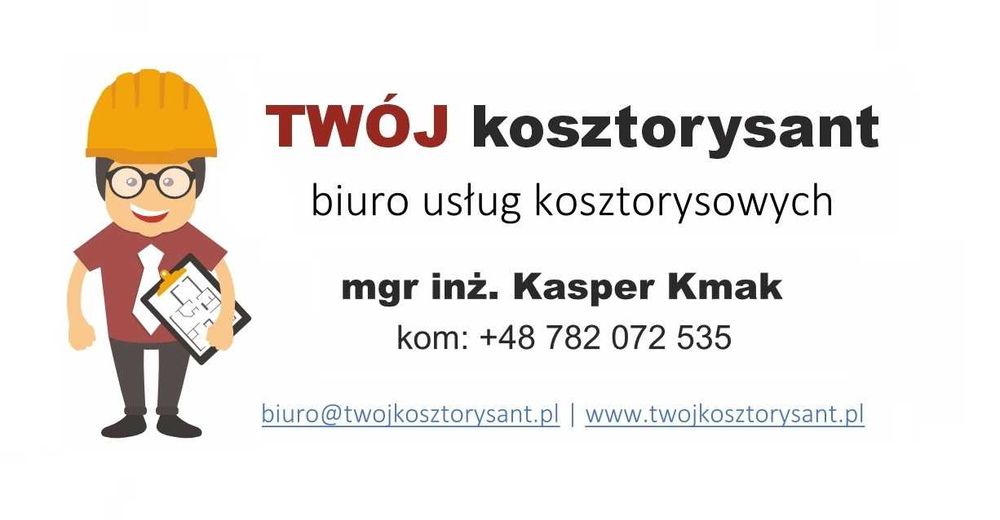 Kosztorysant budowlany/ Rzeczoznawca kosztorysowy/ Kosztorys