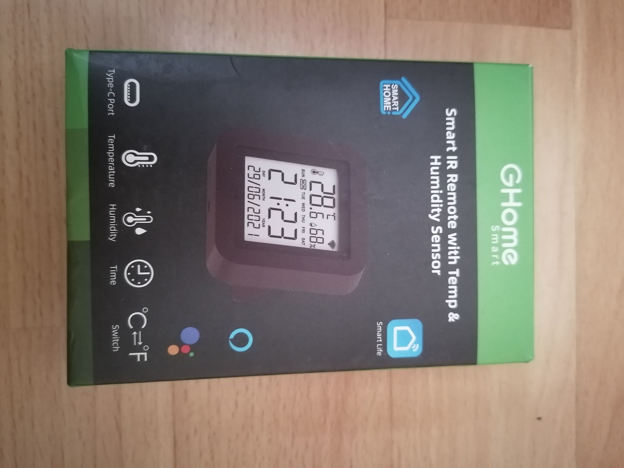 GHome Smart Wi-Fi Termometr Higrometr, Inteligentny Pilot Zdalnego Ste