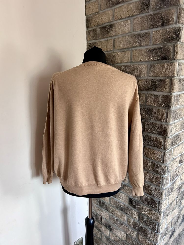 Wełniany brązowy sweter COS rozmiar L/40
