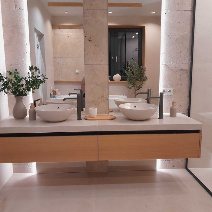 Lustro okragle 100 cm na wymiar montaż