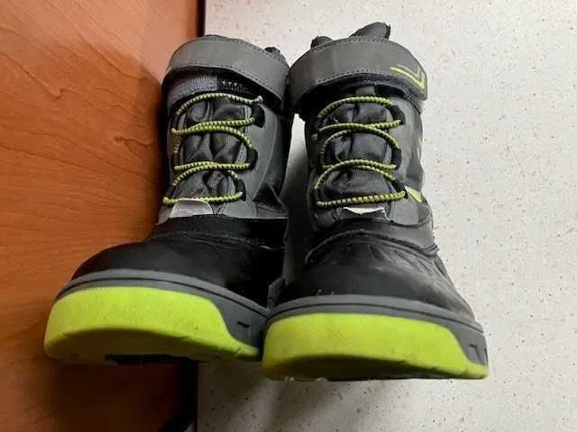 Buty, kozaki, chłopięce, zimowe, śniegowce, ocieplane, 35