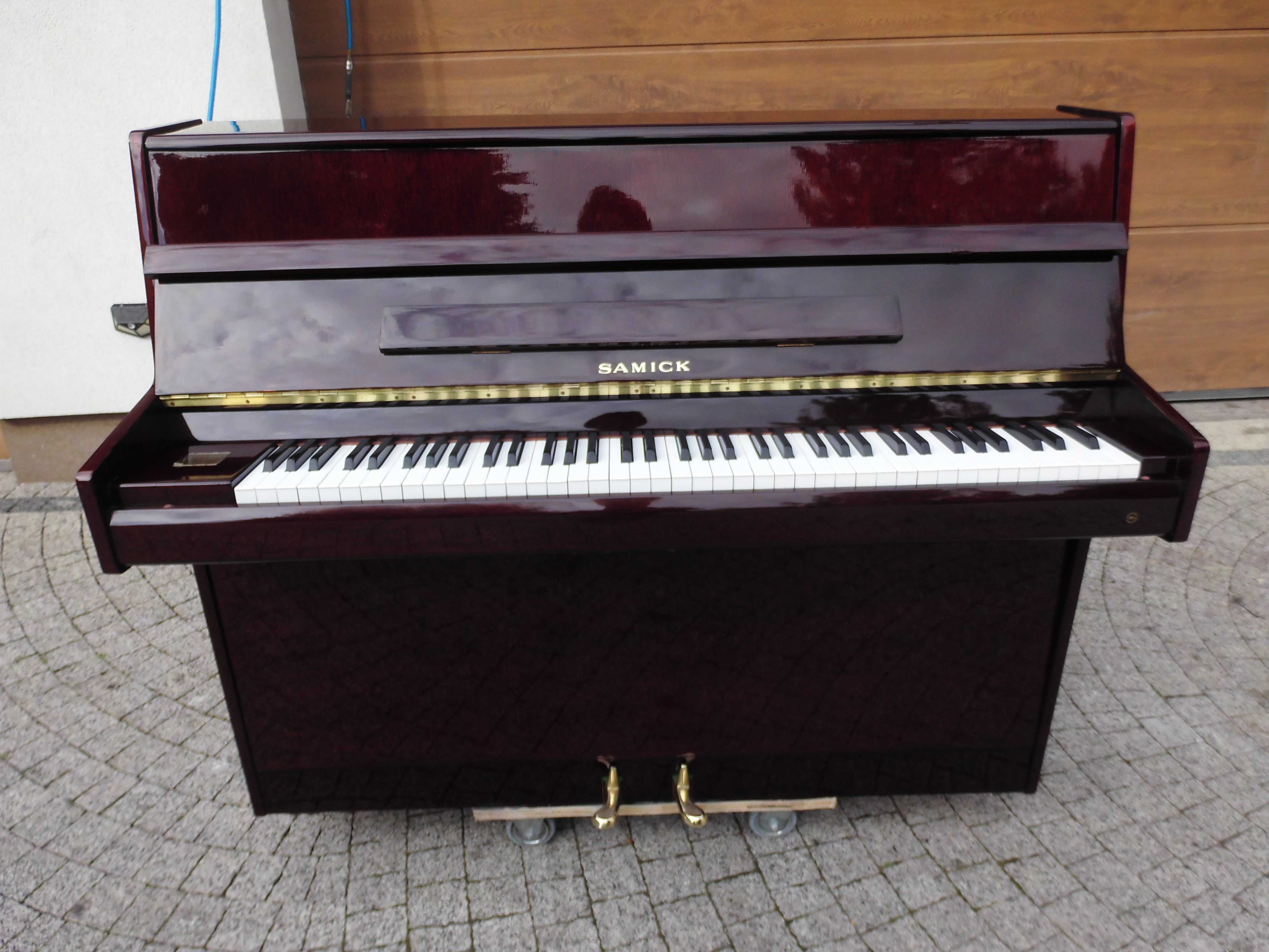 pianino samick U109 w pieknej ciemnej wiśni idealne do bloku 120cm