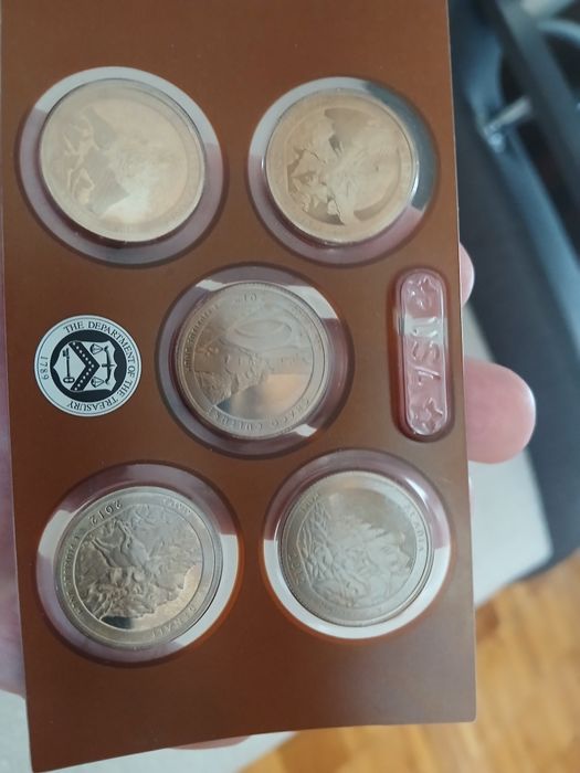 Американские монеты в серебре, которые.