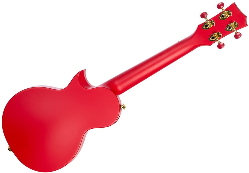 Cascha Ukulele Carbon Fibre Red Set – ukulele z włókna węglowego
