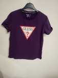 Fioletowa bluzka t-shirt krótki rękaw guess oryginał