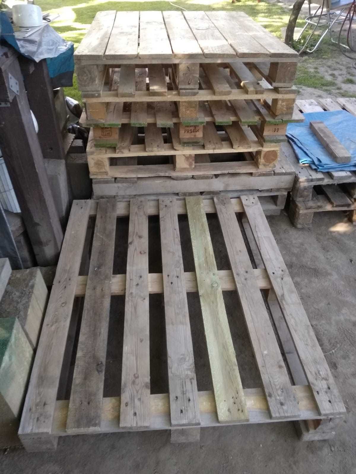 Palety 120 x 100 meble parkan płot podest stół siedzisko