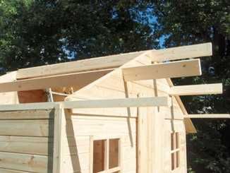 Domek drewniany   3×3  gospodarczy