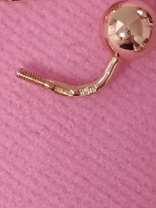 Золоті сережки з кульками