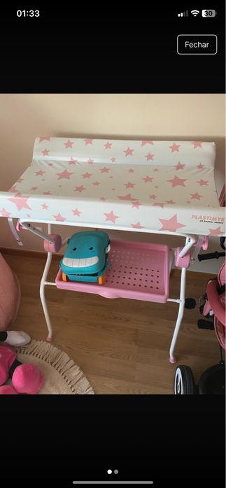Plastimyr - Banheira Dobrável Lea Estrelas Rosas
