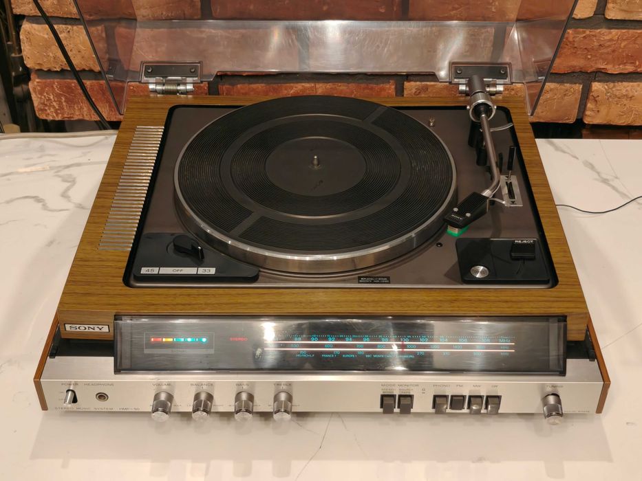 Amplituner z gramofonem SONY HMP-50 ! Unikatowe Combo VINTAGE !