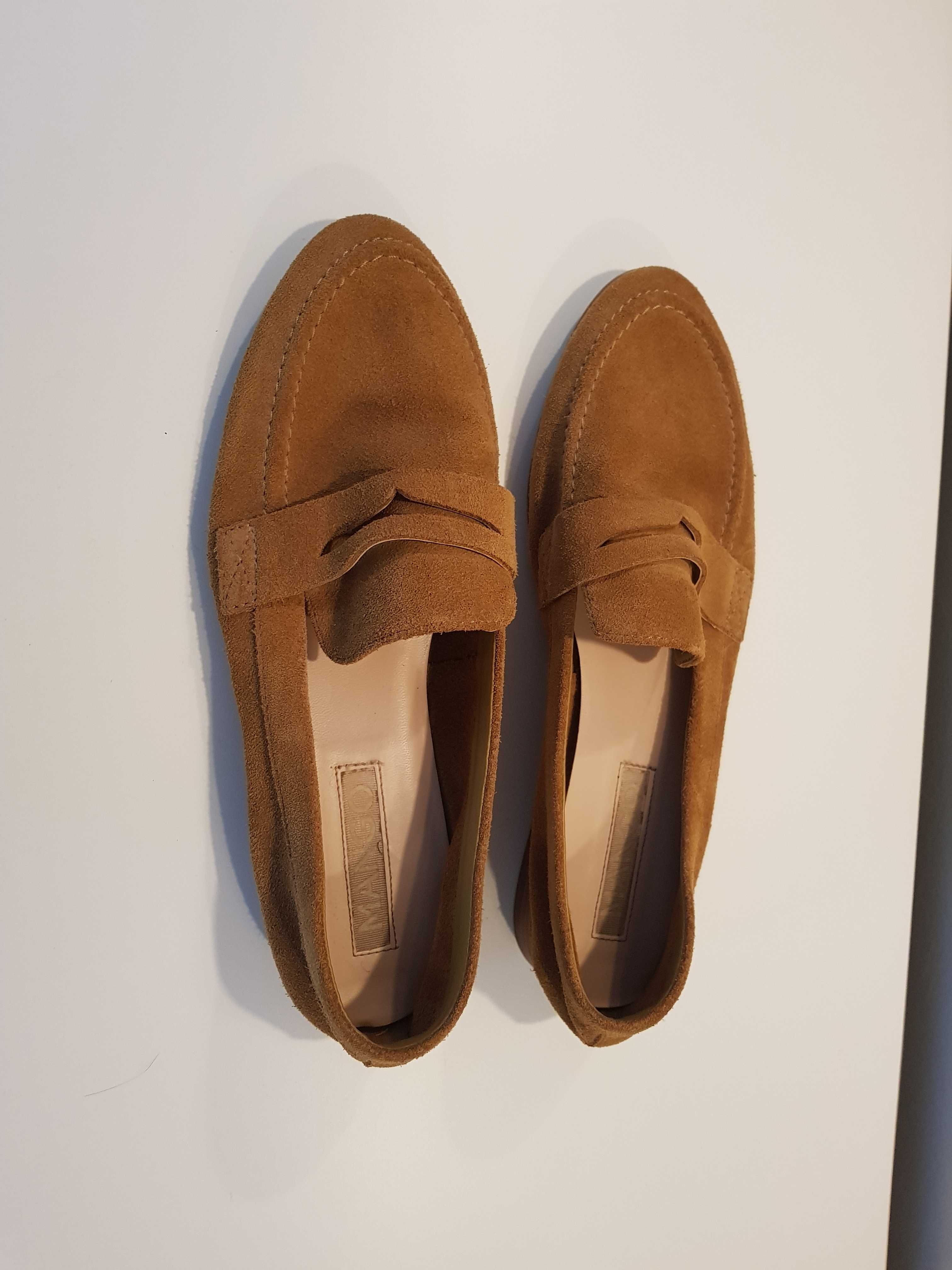 Mocassin pele camel