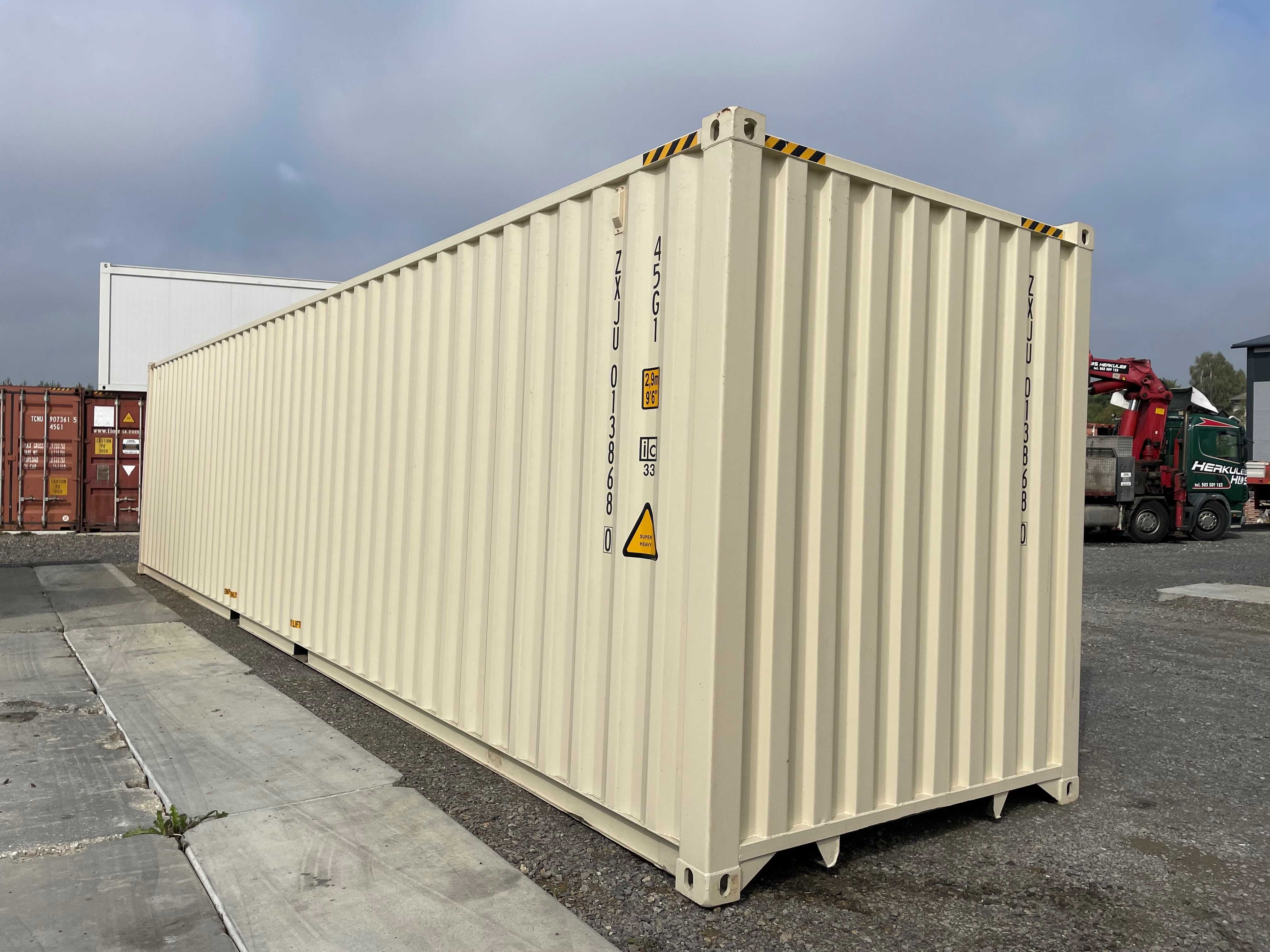 Kontener morski, oceaniczny, magazynowy 40’ ONE WAY NOWY 2025 r. + HDS
