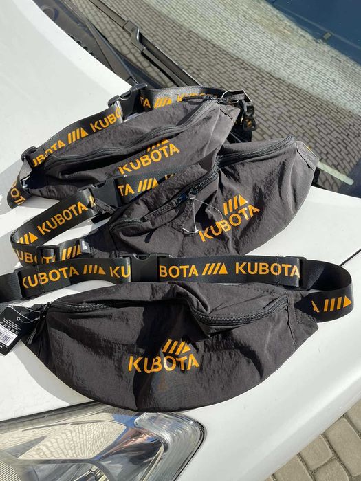 Kubota нейлоновая бананка, сумка на пояс, 2х кармана, крепкая вместит