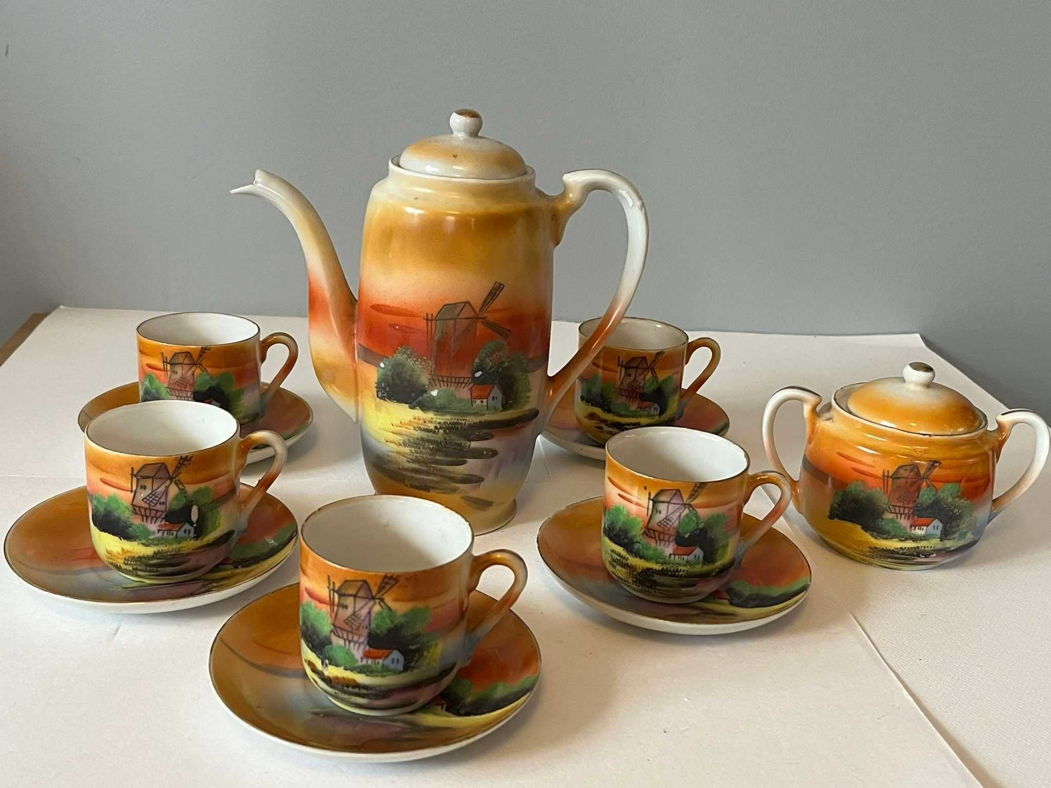 Serwis do herbaty Japońska delikatna porcelana