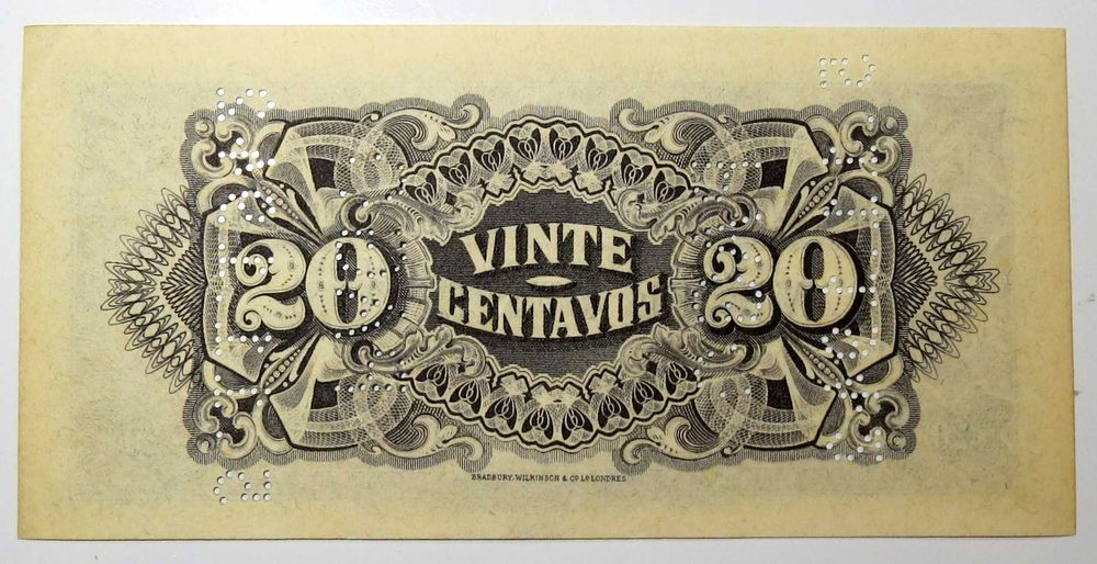 MOÇAMBIQUE Portugues - 20 Centavos 23/11/1933 aUNC