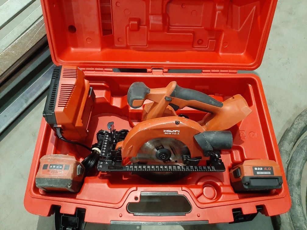 Piła pilarka HILTI SCW 22-A + ładowarka C4 /36-350 + 2 baterie