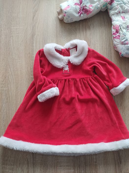 Sukienka świąteczna elf pomocnik mikołaja