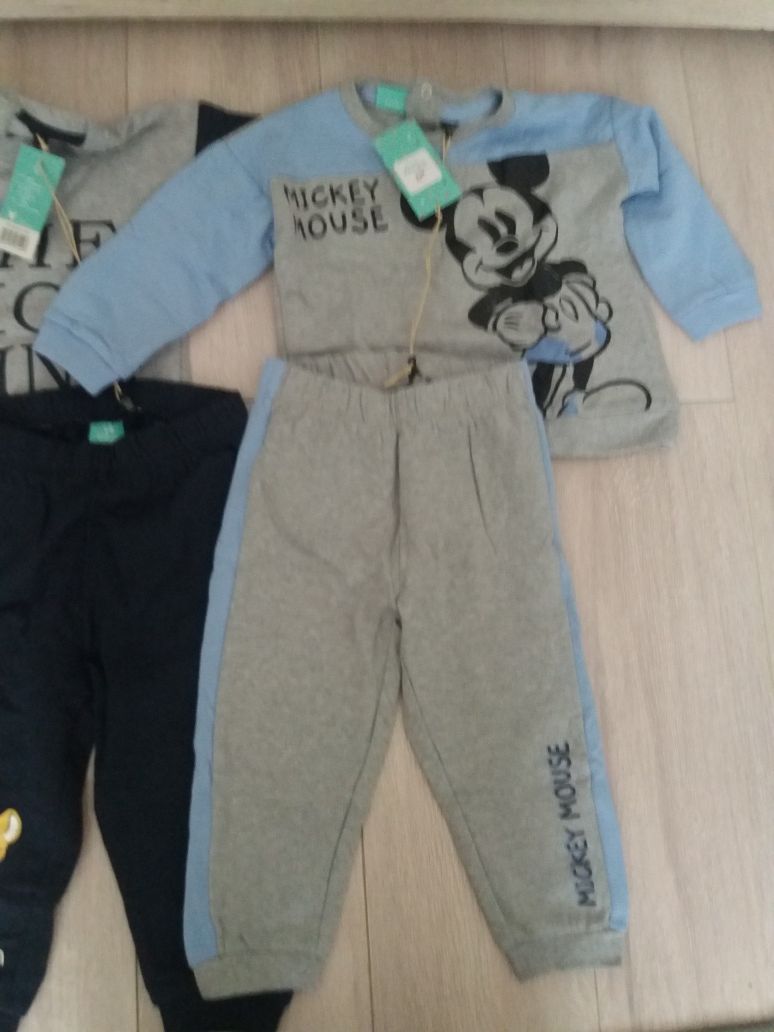 Dresy Disney 2 komplety 80/86 Nowe