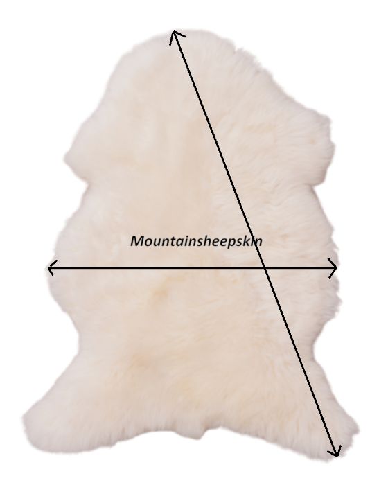 Skóra Owcza Island Czarna Kręcony Włos XXXL