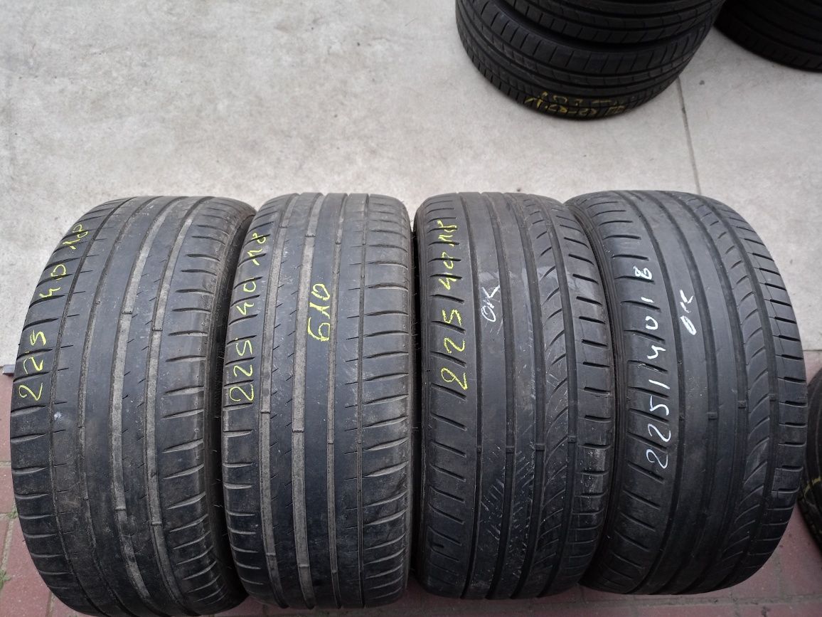 Opony letnie 225/40r18 Dunlop Michelin 6 mm