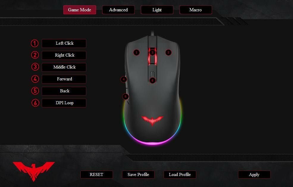 Новая проводная игровая мышь с RGB подсветкой