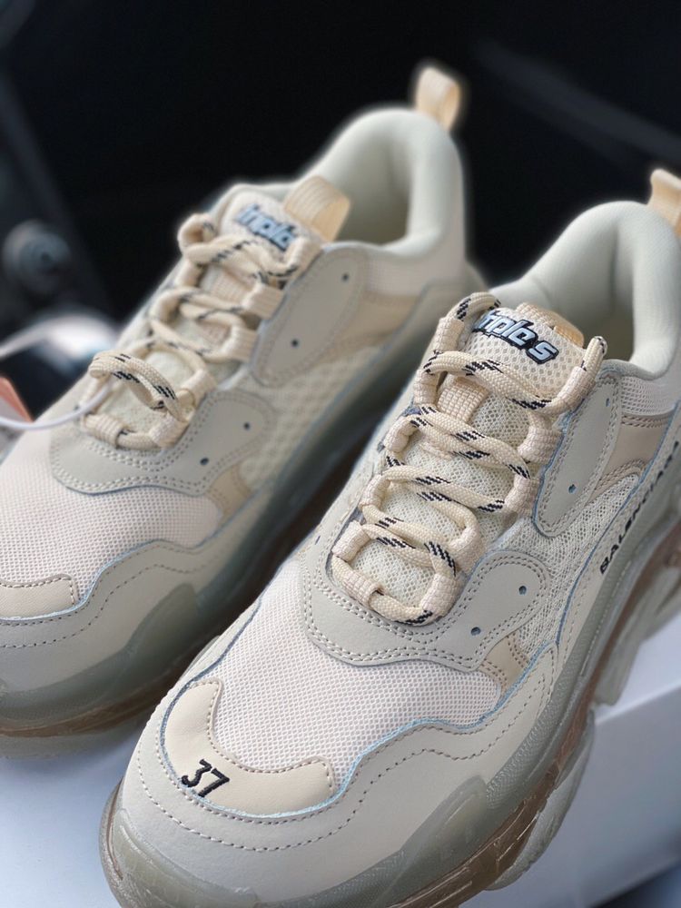 Buty Balenciaga Triple S Gold Sole 36-42 damskie trampki sneakersy