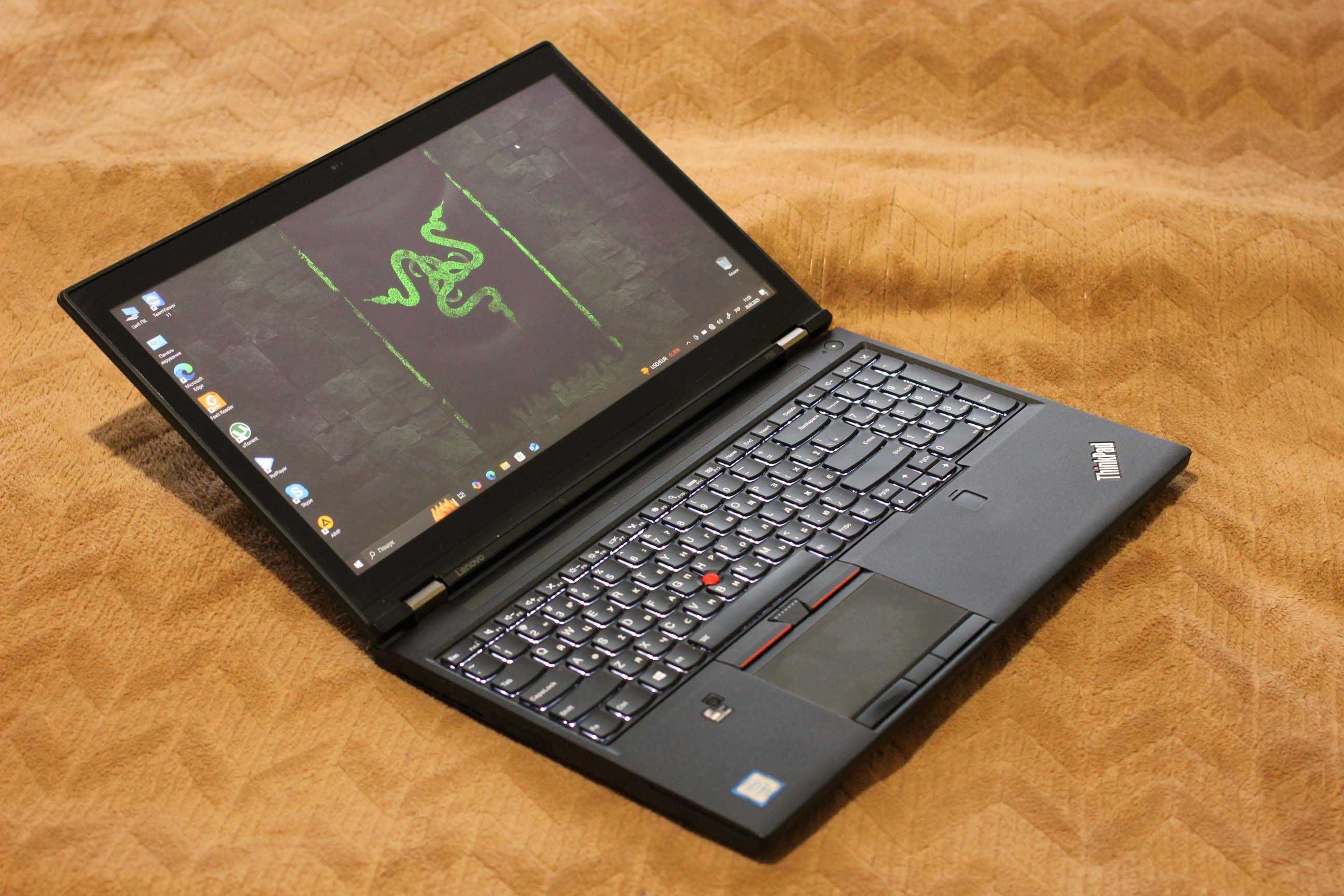 Lenovo P50/ i7-6700HQ/NvidiaQuadro m1000m 2GB/16GB/SSD256/АКБ4ч/СЕНСОР
