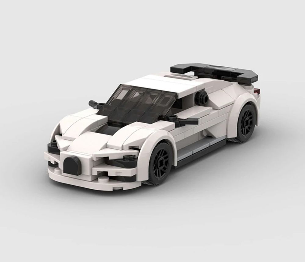 Auto autko samochód model z klocków na wzór LEGO Bugatti Centodieci