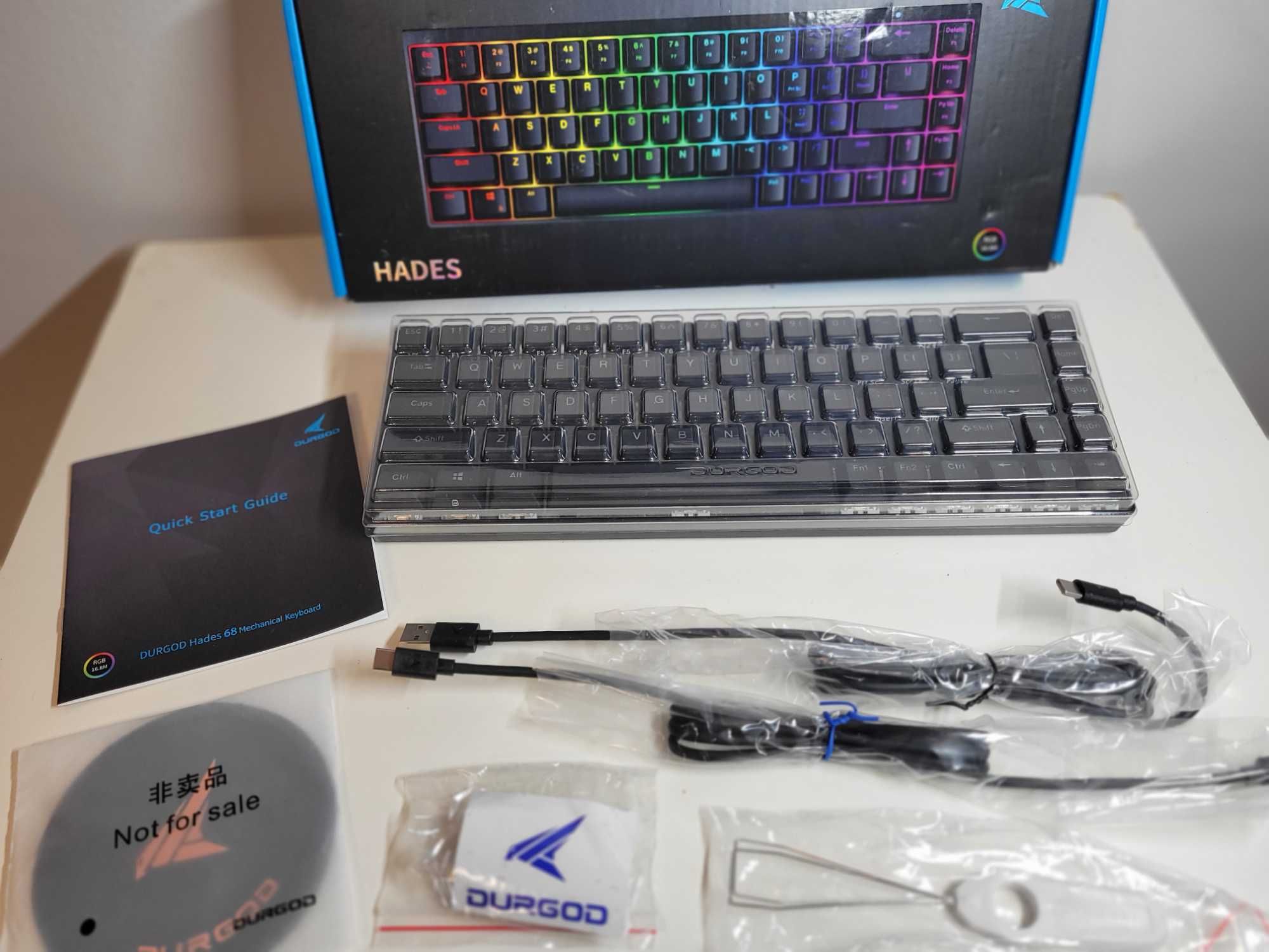 Klawiatura mechaniczna HADES 68 DRUGOD czarna qwerty