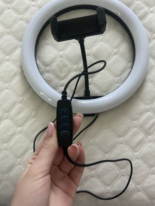 Кільцева лампа, з держачем для телефона