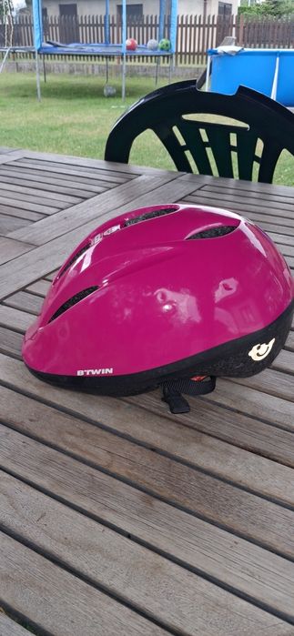 Kask dziewczęcy rowerowy btwin