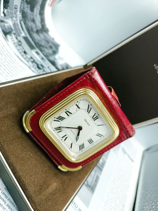 Zegarek budzik podróży Seiko quartz